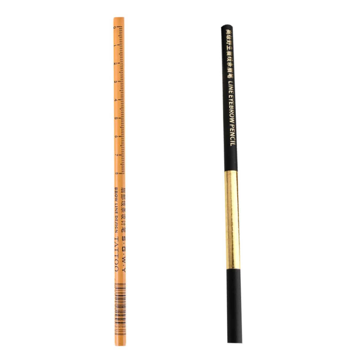 FRCOLOR 3 Set Di Matite Per Sopracciglia Da Donna Penne Per Trucco A Doppia Estremità Matite Per Sopracciglia in Legno Facili Da Disegnare Robuste E Pratiche 2 Pezzi*3