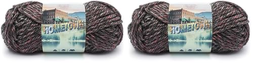 Image of Lion Brand Hometown Yarn - Bulky Yarn for Knitting and Crocheting, Salem Creek, 243 Foot (Pack of 2)