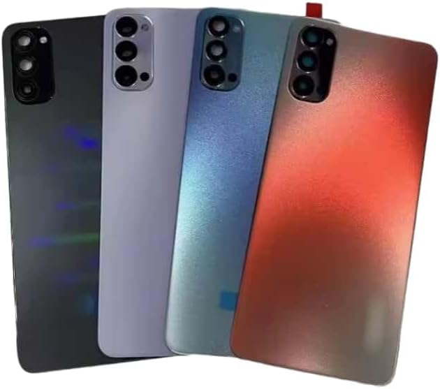 YOOOKOOO Compatible Rear Back Cover for Oppo Reno4 4G – Battery Door Housing Replacement Part (Blue 4G)