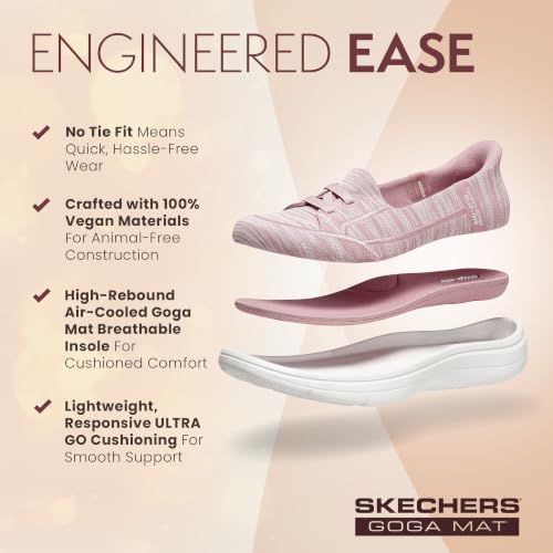 Image of Skechers Women's Hands Free Slip-ins: On-the-go Flex Radiant - Dreaming | Casual, Slip-ins, Air-Cooled Goga Mat, Ultra Go, Machine Washable
