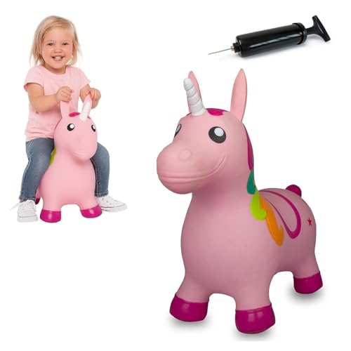 JAMARA 460316 Hüpftier Einhorn HoppyDoo - Spielzeug für Kinder,...