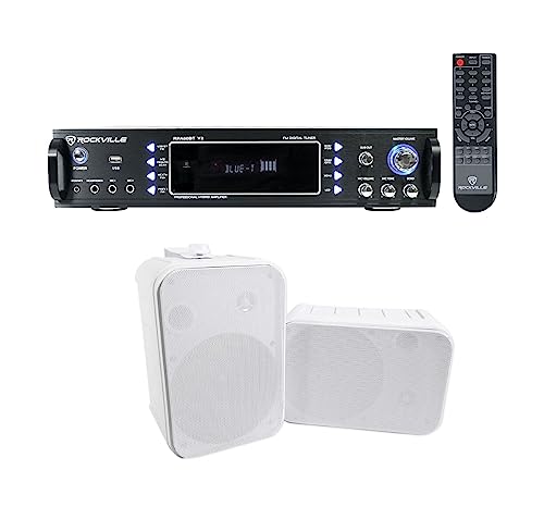 Audio Home Theater Audio bLuetoot Receiver + (2) 6.5″ Speakers w/Swivel Brackets Heavy Duty RPA6000USB HP65S SPGN130