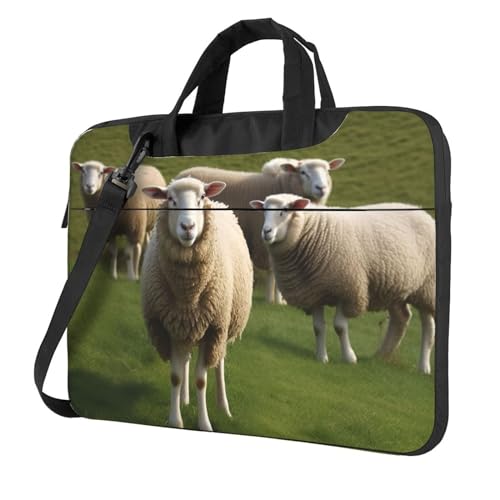 Bolso bandolera para portátil unisex diseño oveja y cordero miniatura 1