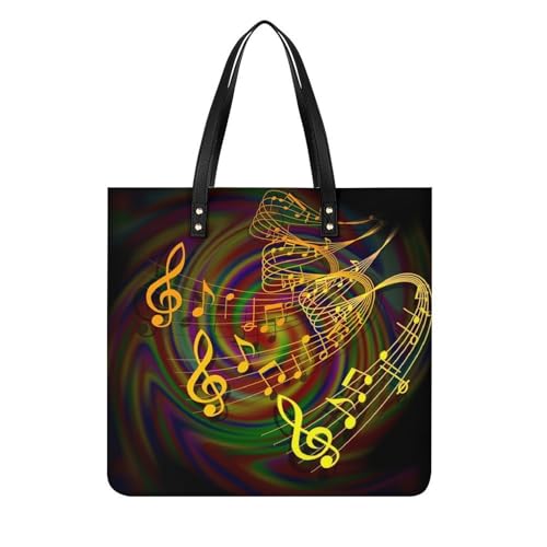 Tote bag pour voyage Note Dorée grand sac shopper femmes pour tout ranger sans effort