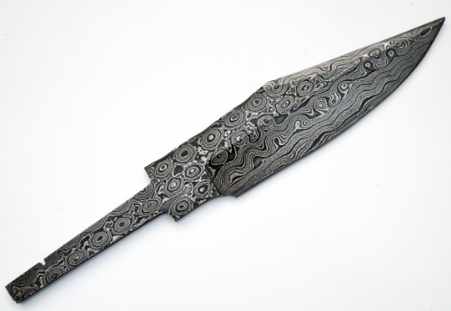 Whole Earth Supply Hunting Knife Making Damascus Bowie Half Tang Blank Knives Steel 1095 High Carbon Custom