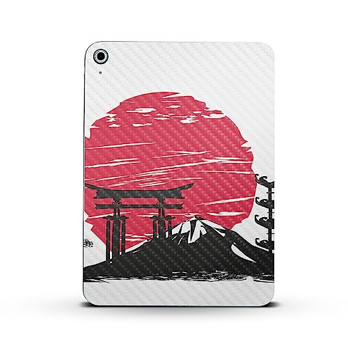 Image of MightySkins Carbon Fiber Skin Compatible with Apple iPad 10.9 inch 10th Gen (2022) Full Wrap Kit - Japanese Style | Protective Durable Textured Carbon Fiber Finish | Easy to Apply | Made in The USA