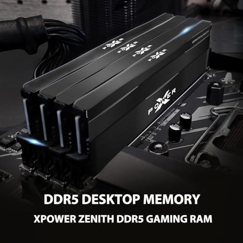 Image of Silicon Power DDR5 32GB (2x16GB) Zenith 6000MT /s (PC5-48000) 288-pin CL30 1.35V UDIMM Desktop Memory Module RAM SU032GXLWU60AFDEEC Black