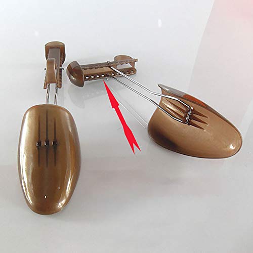 Housesweet Écarteur de chaussures en plastique réglable pour homme et femme Women(1 pair) marron