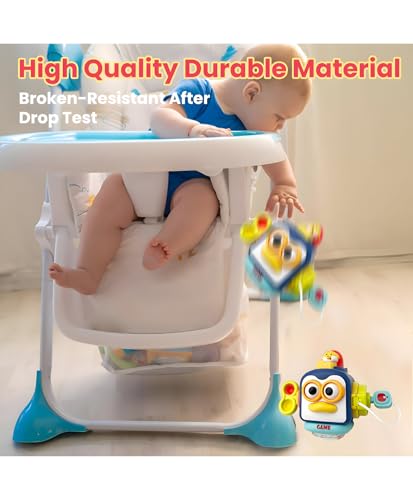 Image of Interactive Busy Cube Toy with 6 Learning Activities | Sensory & Fidget Play Toy for Babies and Toddlers | Compact Travel Activity Cube (Pack of 1)