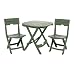 Adams Manufacturing 8590-01-3731 Quik-Fold Cafe Bistro Set, Sage