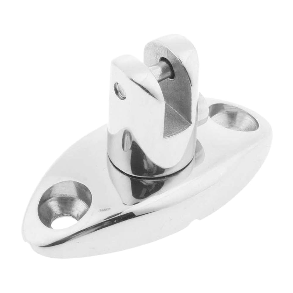 Kgtxhxzma Onecolor Bimini 360° Adjustable Swivel Quick Mount Deck Hinge With Rubber Pad Quick Release Pin 316 Stainless Steel