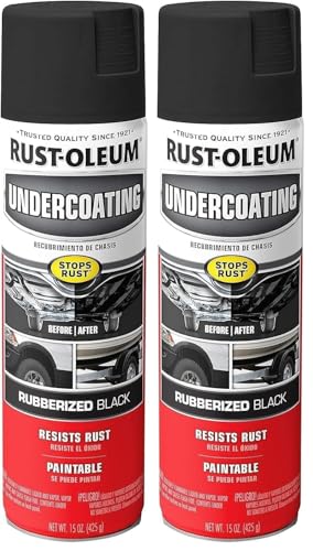 Rust-oleum 248657 Rubberized Undercoating Spray 15 Oz Black Pack Of 2