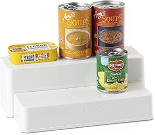 YouCopia ShelfSteps Tin Can Organiser, Adjustable 2-Shelf Pantry and Kitchen Cupboard Organiser