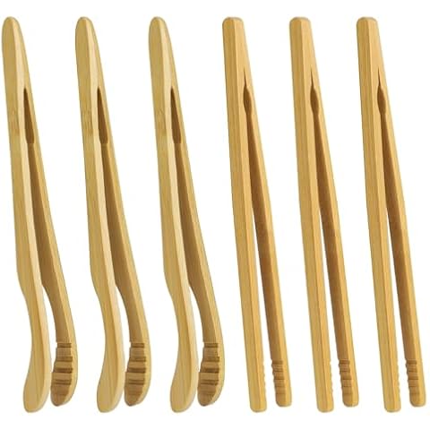 Mozeat Lens 6 Pack Bamboo Tongs Cover
