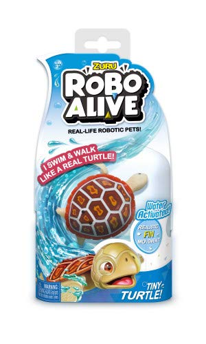 New Zuru Robo Alive Little Fish Collection Real-Life Robotic Pets - Water Activated LITTLE CLOWNFISH - Swims like a Real Fish an