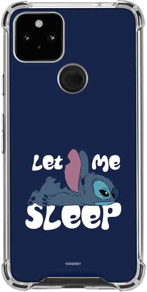 Skinit Clear Phone Case Compatible with Google Pixel 5a 5G - Officially Licensed Disney Lilo and Stitch Stay Weird Design
