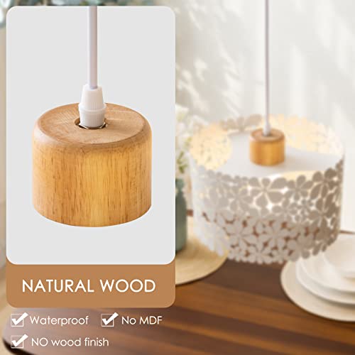 Mingld.lamp Modern Pendant Light 1-Light Metal Pendant Lighting Contemporary Hanging Light Fixture 11.82'' Adjustable Lamp Shade For Kitchen Island Dining Room Girls Room Bedroom, E26 Base, White #TOP3