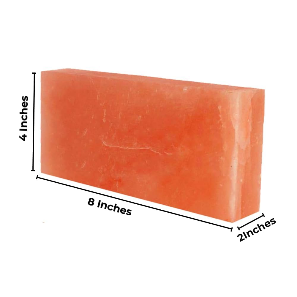 ZK Himalayan Salt Tiles 8x4x1 for Spa, Sauna- Pack of 4 Salt