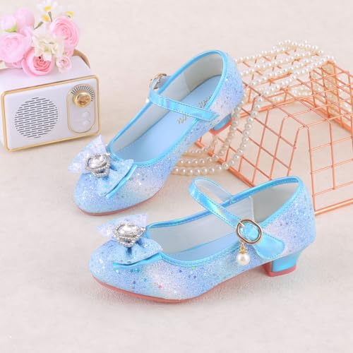 Girls Flats Sparkle Party Mary Jane Princess Dress Shoes4