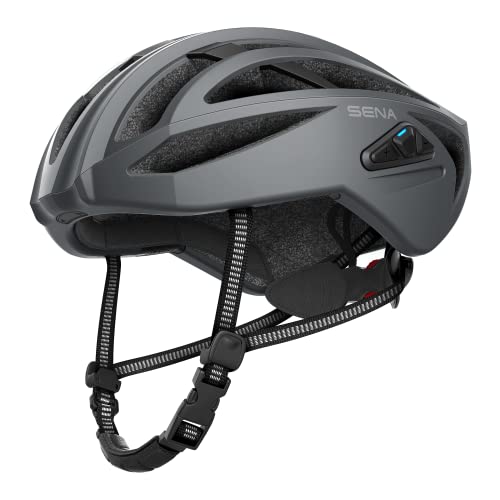 Sena R2 Road Cycling Smart Bluetooth Helmet (Matte Gray Small)