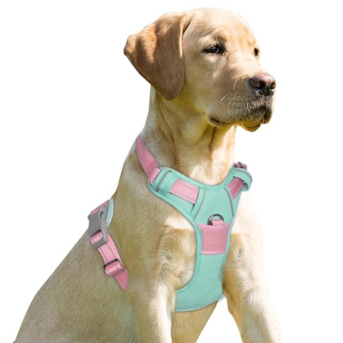 BARKBAY Dog Harness No Pull for Large Dogs Front Back Clips,Dog Vest