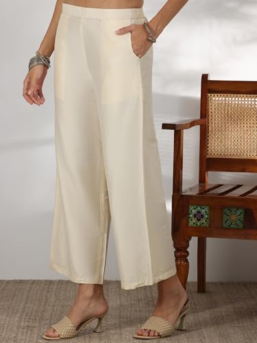Image of Libas Womens Yoke Design Cotton Straight Kurta for Women Suit