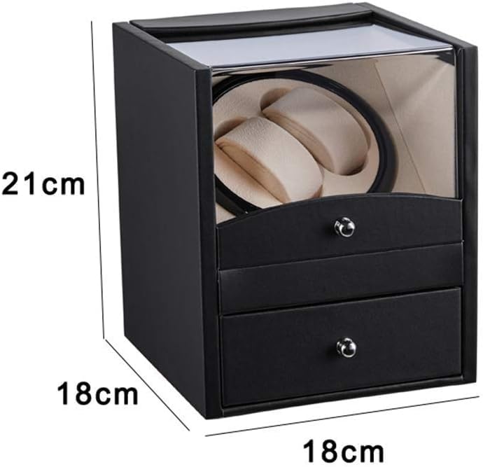 FENOKD Automatic Watch Winder Box Watch Winder Box 2+2 Automatic Mechanical Watch Winder Double Watch Winding Box Shaker Quiet Silence Motor Watches Storage