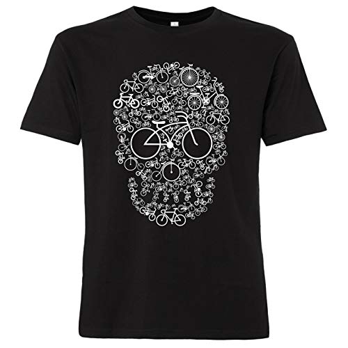 ShirtWorld - Maglietta da uomo con teschio di