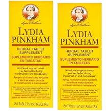 Lydia Pinkham Herbal Tablet Supplement 150 Tablets Pack of 2