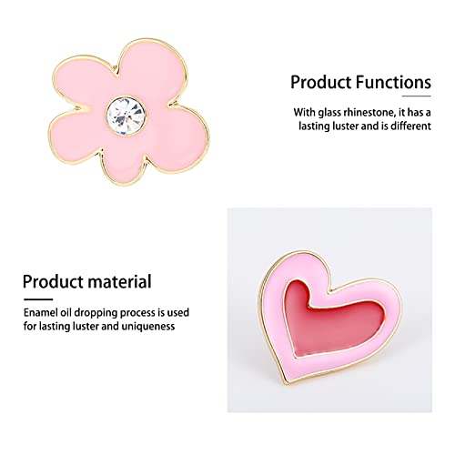 TianWlio Valentinstag Fettes Herz Öl Tropfset Brosche Kleidung und Accessoires Dekoration Musiknote Brosche (A, One Size)