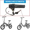 Gotrax 36V Throttle with Power Lock and 2 Keys only for GOTRAX NEPHELE 16" Folding Electric Bike and S3 16X3.0 Fat Tire Eletric Bike Compatible with HOVERFLY H3 16" Folding Electric Bike #1