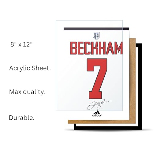 Image of Posternet Football Jersey Style Wall Frame for Bedroom & Living Room | Sports Inspired Number 7 Poster with Black Frame | Premium Motivational Football Fan Wall Decor | A4 Size (8.3 x 11.7 Inch) Ready to Hang Artwork