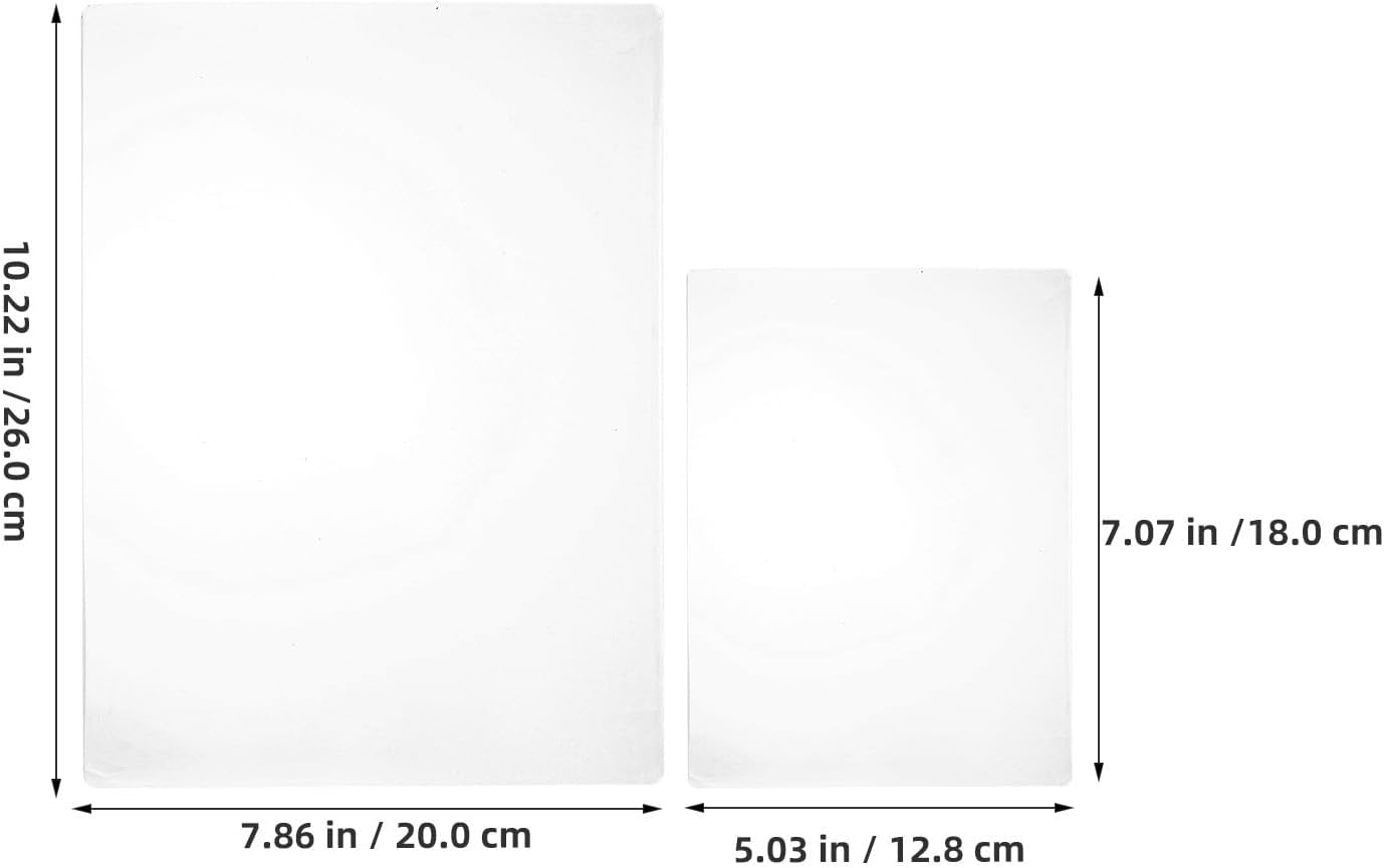 2pcs Clear Gel Printing Plate - A4 A5 Gel Press Monoprinting Plates - Rectangle Printmaking Supply for Home Classroom Craft Activities DIY Painting Art