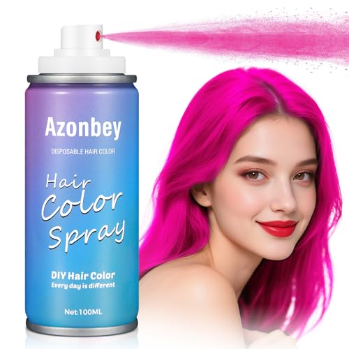 Pink Hair Spray Temporary Hair Color Spray for Women Kids Men Washable Hairspray Colored Hair Spray Color Hairspray for Halloween Party Cosplay Christmas Day (03#Pink)