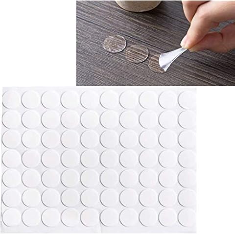 280 Pcs Self Adhesive Dots, Transparent Double-Sided Tape Stickers Round Acrylic No Traces Strong Adhesive Sticker Creative Super Sticky Waterproof Small Stickers(0.8" Diameter) Cover
