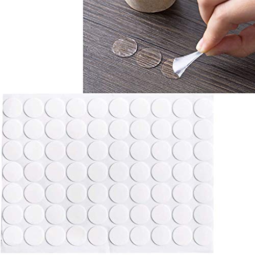 280 Pcs Self Adhesive Dots, Transparent Double-Sided Tape Stickers Round Acrylic No Traces Strong Adhesive Sticker Creative Super Sticky Waterproof Small Stickers(0.8