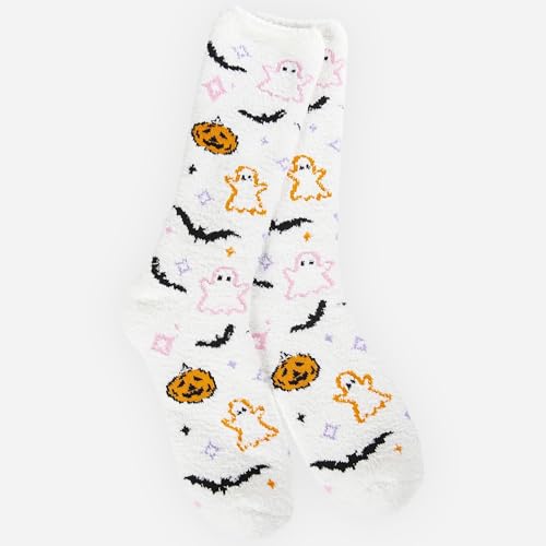 Image of World's Softest Cozy Collection Crew Socks - Smooth Multi Colors Cozy Socks - Knit Top Holiday Spirit Fashion Socks