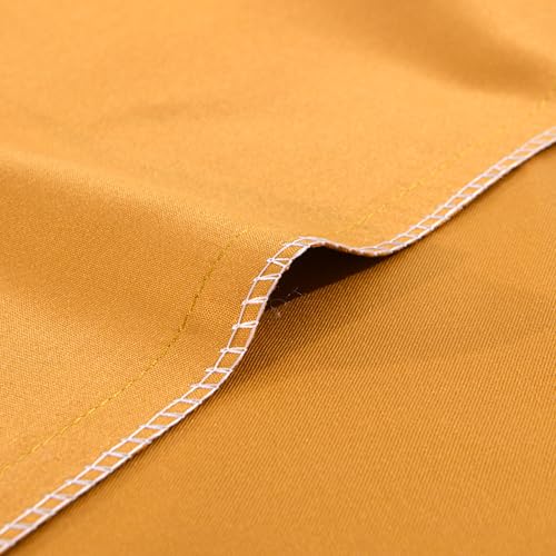 FLXXIE Microfiber Pillow Cases Standard Size, Soft Pillowcases with Envelope Closure, Wrinkle, Stain Resistant Pillow Covers, 20x26, Ginger Yellow