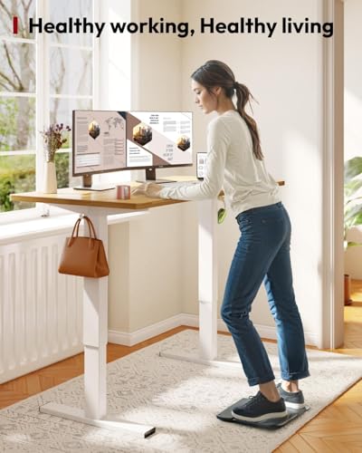 SANODESK QS Escritorio Elevable Eléctrico 180x80 cm, con Controlador de Pantalla Digital y Memoria, con Dos Ganchos, Escritorio Ergonómico para Oficina y Hogar -Arce - imagen 3