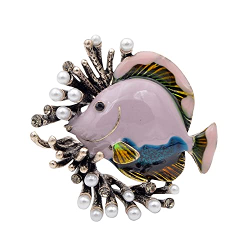 Broche poisson perlé le cadeau créatif idéal pour une chemise