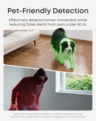 Image of eufy Motion Sensor E20, Pet-Friendly Detection to Reduce False Alarms, Extended 5-Year Battery Life, Easy and Versatile Installation, Requires HomeBase 2, 3, Mini, or Pro