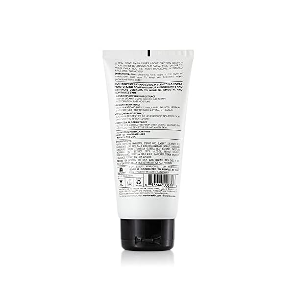 MARLOWE. No. 123 Men's Facial Moisturizer 6 oz | Lightweight Daily Face Lotion for Men | Includes Natural Extracts to Hydrate, Soothe & Restore