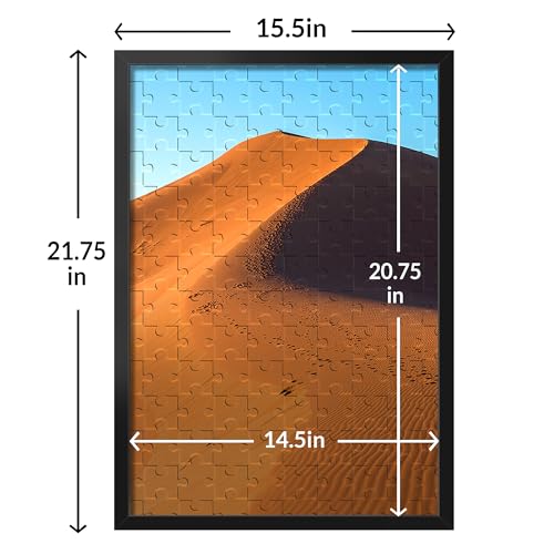 LaVie Home 15x21.25 Picture Frame for Wall Display, 15x21.25 Black Picture Frame with HD Plexiglas, 15 x 21.25 Photo Frame 1 Pack, Display Frame for Vertical or Horizontal, Classic Collection