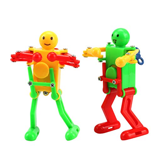 5 Pcs Funny Spring Wind-up Dancing Walking Robot Toy for Kids, Robot Playset for Kids Role Playing, Robots Theme Party Activity - Image 5
