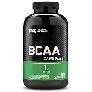 Optimum Nutrition BCAA Capsules, Aminozuren Tabletten, 1000 mg essentiële aminozuren BCAA’s met L-Leucine, L-Isoleucine en L-Valine, niet gearomatiseerd, BCAA-supplementen, 200 porties, 400 capsules.