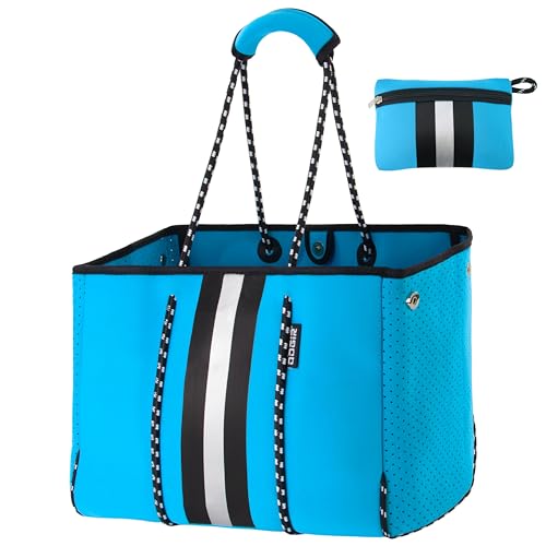 QOGiR Multipurpose Gym Beach Bag - Light Weight, Large, Sports (Sky Blue, X-Large) …