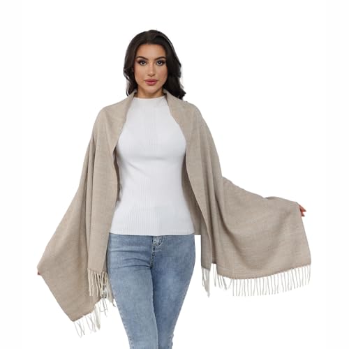 Striped Scarf - Dressy & Casual Winter Scarf for Women Winter Accessories, Fall & Spring Fashion