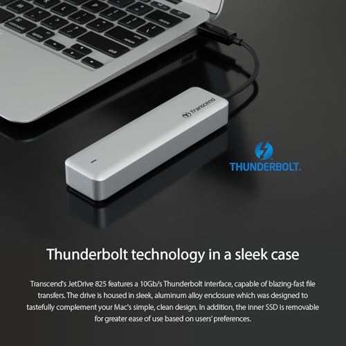 Image of Transcend - 240GB JetDrive 825 Thunderbolt PCIe SSD Upgrade Kit for Mac(TS240GJDM825), White