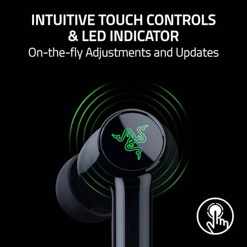 Image of Razer Hammerhead V3 X HyperSpeed Wireless Multi‑Platform Gaming Earbuds - 2.4 GHz & Bluetooth 5.3, Up to 35 Hr Battery, THX Spatial Audio, for Smartphones, PC, Laptop, Tablet, PS5, Steam Deck - Black