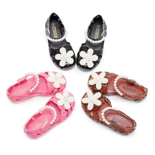 IWIHMIV Girls Jelly Sandals Summer Dress Flat Bottom Comfortable Breathable Shoes for Girl Closed Toe Beach Sandals4